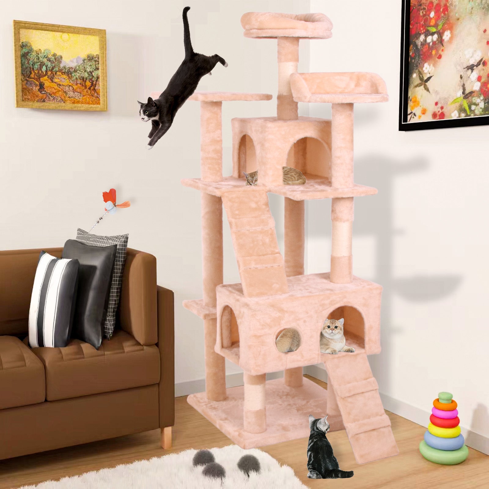 Rocket CatTree Nature — Arbre à Chat Naturel Grande Hauteur