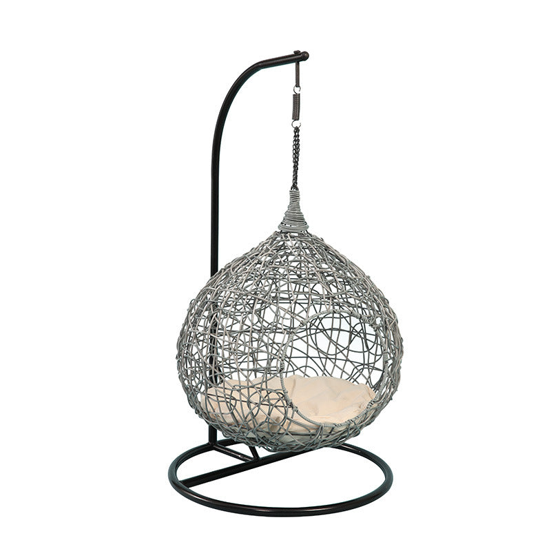 Rocket Rattan Hammock — Nid Cosy en Rotin Tressé pour Chat (Toutes Saisons)