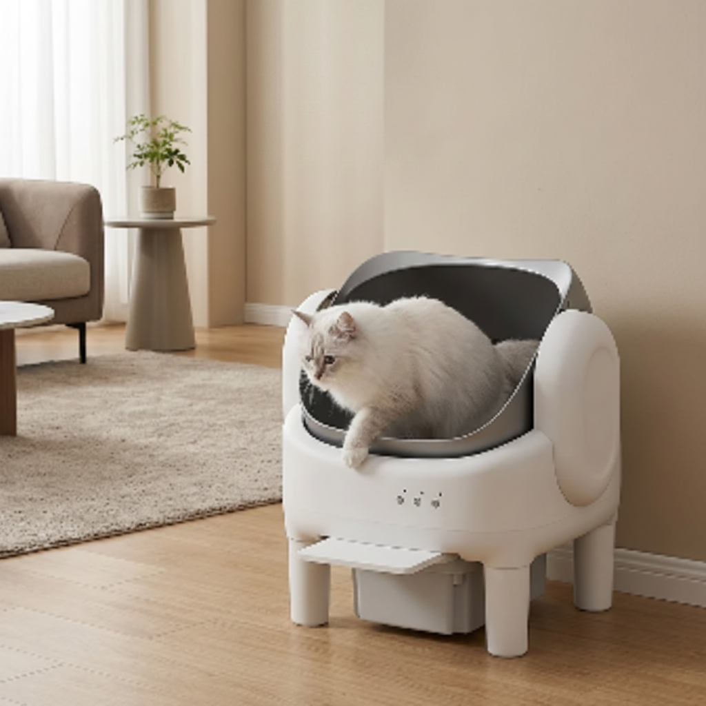 Rocket Nova Open-Air — Litière Automatique Design Ouvert pour Chat
