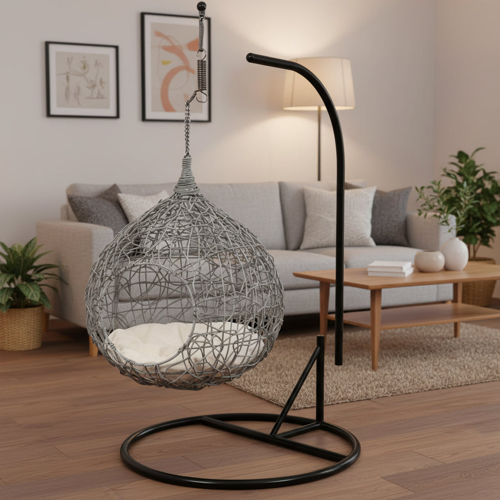 Rocket Rattan Hammock — Nid Cosy en Rotin Tressé pour Chat (Toutes Saisons)
